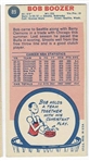 1969 Topps Basketball #89 Bob Boozer - Seattle SuperSonics